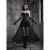 image:imageScarlet Darkness Womens Lace Sheer Long Maxi Skirt A Line Gothic SkirtBlack