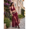 image:imageScarlet Darkness Womens Lace Sheer Long Maxi Skirt A Line Gothic SkirtRed