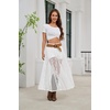 image:imageScarlet Darkness Womens Lace Sheer Long Maxi Skirt A Line Gothic SkirtWhite