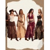 image:imageScarlet Darkness Womens Lace Sheer Long Maxi Skirt A Line Gothic SkirtWhite