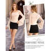 image:imageScarlet Darkness Womens Mesh Top 2026 Long Sleeve Renaissance BlousesApricot