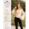 image:imageScarlet Darkness Womens Mesh Top 2026 Long Sleeve Renaissance BlousesApricot