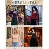 image:imageScarlet Darkness Womens Mesh Top 2026 Long Sleeve Renaissance BlousesBlack