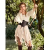 image:imageScarlet Darkness Womens Mini Skirts Renaissance Boho Tiered Layers SkortBeige