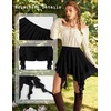 image:imageScarlet Darkness Womens Mini Skirts Renaissance Boho Tiered Layers SkortBlack