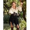 image:imageScarlet Darkness Womens Mini Skirts Renaissance Boho Tiered Layers SkortBlack