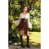 image:imageScarlet Darkness Womens Mini Skirts Renaissance Boho Tiered Layers SkortBrown Orange