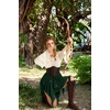 image:imageScarlet Darkness Womens Mini Skirts Renaissance Boho Tiered Layers SkortEden Green