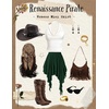 image:imageScarlet Darkness Womens Mini Skirts Renaissance Boho Tiered Layers SkortEden Green