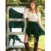 image:imageScarlet Darkness Womens Mini Skirts Renaissance Boho Tiered Layers SkortEden Green