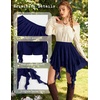 image:imageScarlet Darkness Womens Mini Skirts Renaissance Boho Tiered Layers SkortNavy
