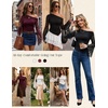 image:imageScarlet Darkness Womens Off The Shoulder Tops Lace Y2K Fall Going Out TopsDark Wine