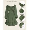 image:imageScarlet Darkness Womens Renaissance Off Shoulder Corset Mini DressArmy Green