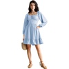image:imageScarlet Darkness Womens Renaissance Off Shoulder Corset Mini DressGray Blue