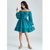 image:imageScarlet Darkness Womens Renaissance Off Shoulder Corset Mini DressPeacock Blue