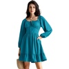 image:imageScarlet Darkness Womens Renaissance Off Shoulder Corset Mini DressPeacock Blue