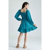 image:imageScarlet Darkness Womens Renaissance Off Shoulder Corset Mini DressPeacock Blue