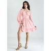 image:imageScarlet Darkness Womens Renaissance Off Shoulder Corset Mini DressPink