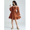 image:imageScarlet Darkness Womens Renaissance Off Shoulder Corset Mini DressRedbrown