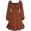 image:imageScarlet Darkness Womens Renaissance Off Shoulder Corset Mini DressRedbrown