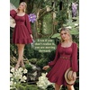 image:imageScarlet Darkness Womens Renaissance Off Shoulder Corset Mini DressRose Red