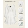 image:imageScarlet Darkness Womens Renaissance Off Shoulder Corset Mini DressWhite