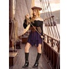 image:imageScarlet Darkness Womens Renaissance Pirate Skirt Asymmetrical Mini SkirtsPurple