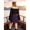 image:imageScarlet Darkness Womens Renaissance Pirate Skirt Asymmetrical Mini SkirtsPurple