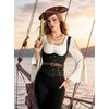 image:imageScarlet Darkness Womens Renaissance Waist Belt with Detachable ChainCaramel