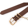image:imageScarlet Darkness Womens Renaissance Waist Belt with Detachable ChainCaramel