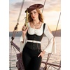 image:imageScarlet Darkness Womens Renaissance Waist Belt with Detachable ChainWhite