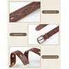 image:imageScarlet Darkness Womens Western Belt Cowgirl HollowOut Faux Leather BeltsCoffee Brown