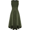 image:imageSCARLRT DARKNESS Women Renaissance Costume Underbust Pirate High Low DressArmy Green