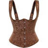 Dark Brown Floral