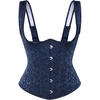 image:imageScarlet Darkness Corset Tops for Women Renaissance BodiceNavy Floral