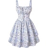 Blue White Floral