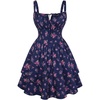 Navy Fuchsia Floral