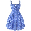 Royal Blue White Floral