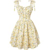 image:imageScarlet Darkness Floral Mini Dress for Women Corset Graduation SundressYellow Floral