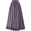 image:imageScarlet Darkness Long Maxi Skirts for Women Elastic High Waist Drawstring Renaissance Skirt with Pockets