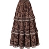 image:imageScarlet Darkness Maxi Skirts for Women Boho Floral High Waist Long SkirtBrown Floral