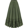 image:imageScarlet Darkness Maxi Skirts for Women Renaissance High Waist Long SkirtGreen