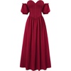 image:imageScarlet Darkness Off the Shoulder Corset Dress Renaissance Dress VintageRed