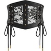image:imageScarlet Darkness Renaissance Corset Belts for Women Pirate Goth Waist BeltBlack
