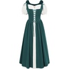 image:imageScarlet Darkness Renaissance Costume Women Halloween Medieval Pirate DressBlue Green