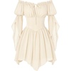 image:imageScarlet Darkness Renaissance Costume Women Off Shoulder Mini Fairy DressBeige