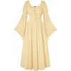 image:imageScarlet Darkness Renaissance Costume Women Peasant Medieval Maxi DressYellow