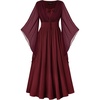 image:imageScarlet Darkness Renaissance Costume Women Pirate Medieval Maxi DressWine
