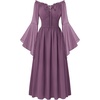 image:imageScarlet Darkness Renaissance Dress Women Peasant Medieval Pirate CostumeGray Purple