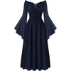 image:imageScarlet Darkness Renaissance Dress Women Peasant Medieval Pirate CostumeNavy